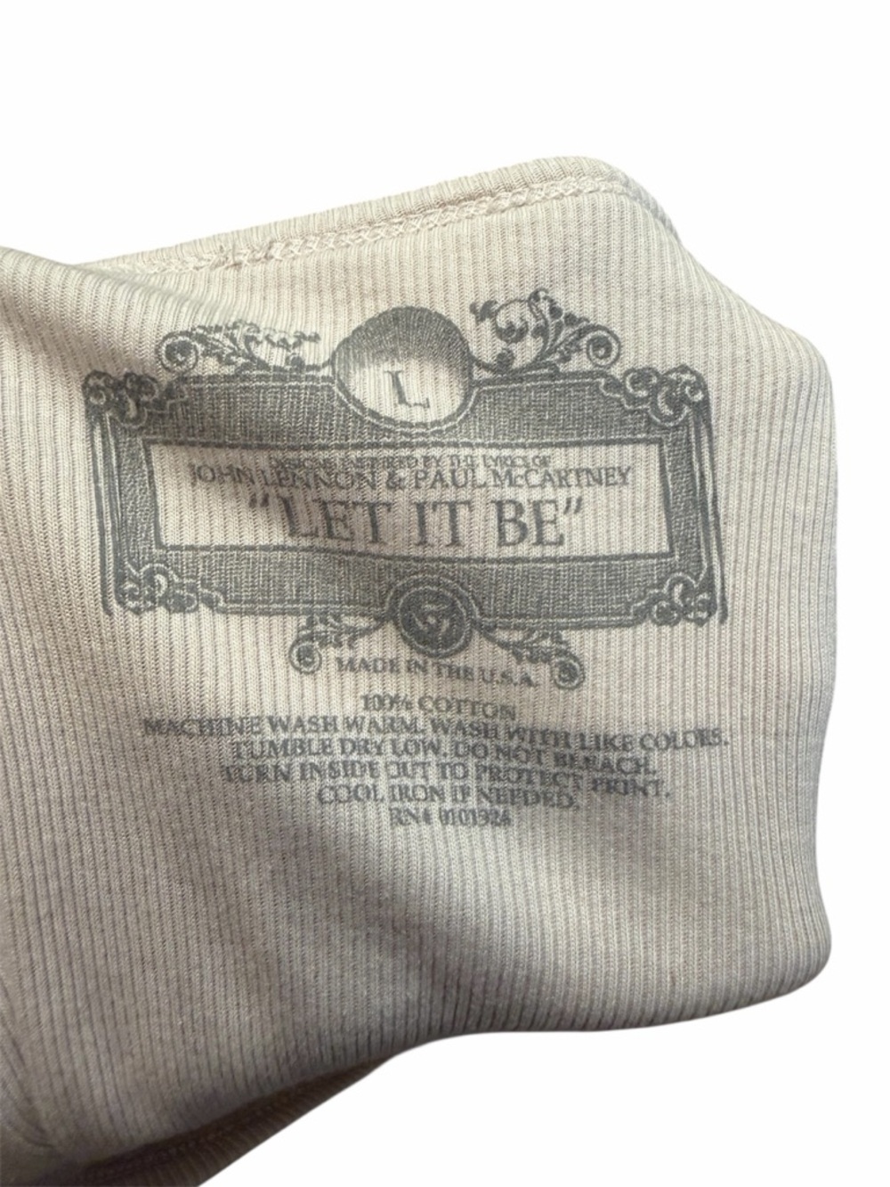 The Beatles Let It Be Womens Tank Rockabilia Rhinestone Graphic Ruffle Hem S M - Picture 7 of 8